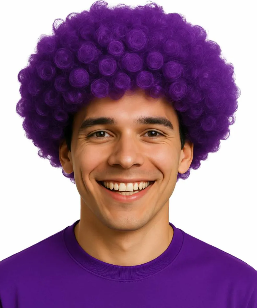 Adult Short Curly Costume Wig