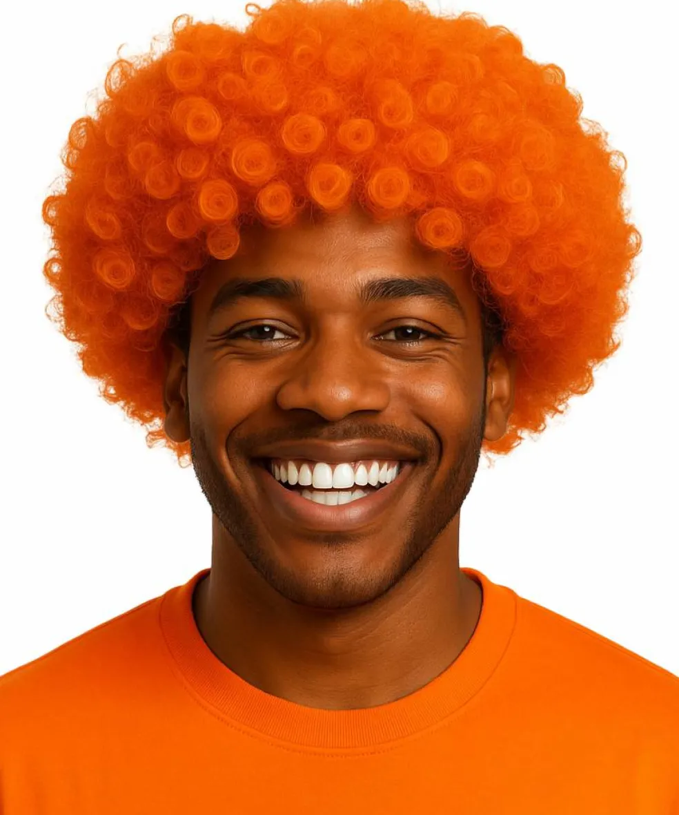 Adult Short Curly Costume Wig