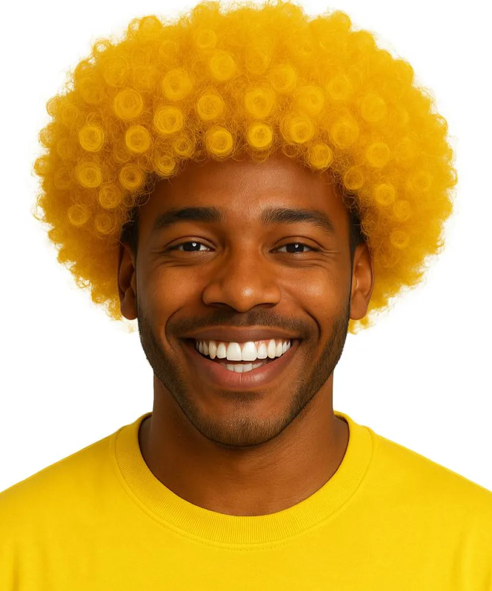 Adult Short Curly Costume Wig