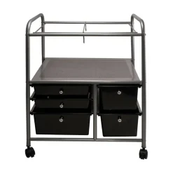 Advantus® 28.5" x 21.5" Black Mobile File Cart