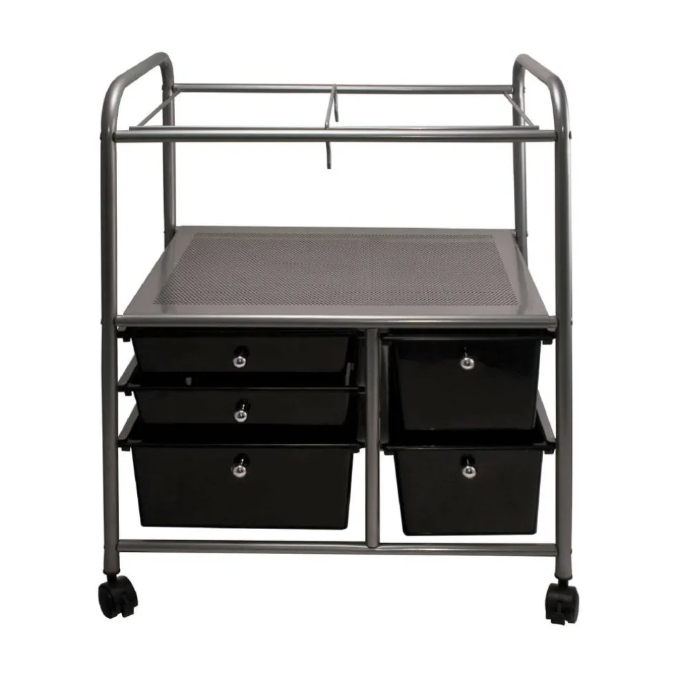 Advantus® 28.5" x 21.5" Black Mobile File Cart