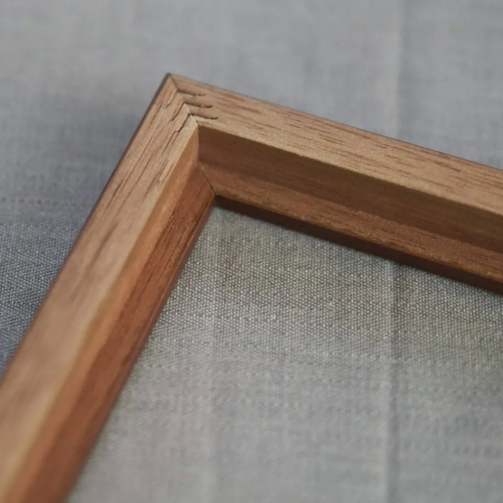 A1 Frame Brown Mahogany Finish Solid Pine Wood 23.5x33.25 Frame - Modern Wood A1 Picture Frame For A1 Size Artwork or Documents - Includes UV Acrylic Plexiglass, Foam Board Backing, Hardware