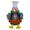 4' Air Blown Inflatable Thanksgiving Turkey Chef w/ Banner GTF00012-4