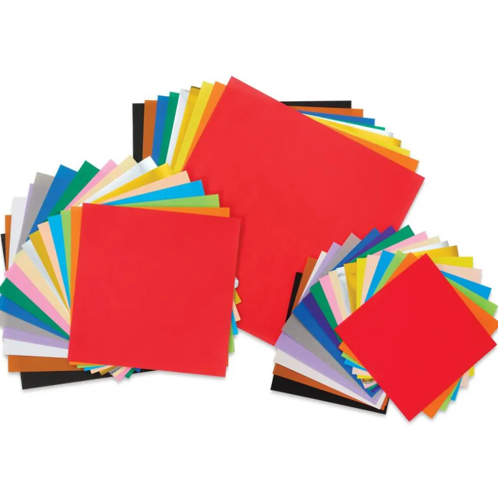 Aitoh Basic Origami Pack - Assorted Sizes, Medium, Pkg of 60 Sheets