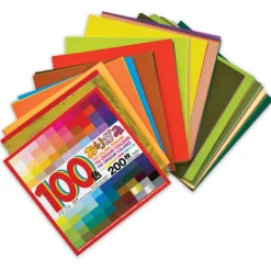 Aitoh 100 Color Origami Squares - Package of 200, 5-7/8" Squares