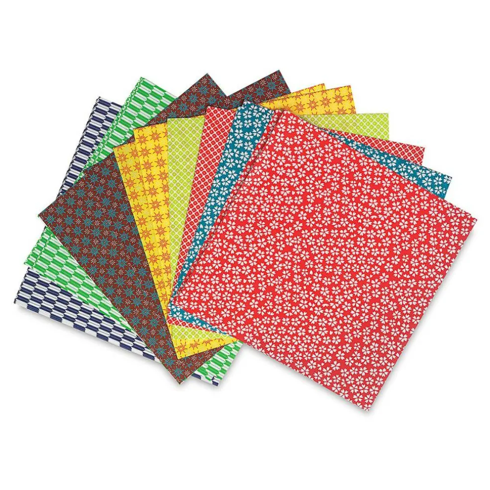 Aitoh Kimono and Folk Art Origami Paper - Double Sided, Pkg of 20 Sheets