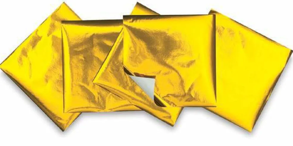 Aitoh Oragami Foil - Gold, 5-7/8" x 5-7/8", 36 Sheets