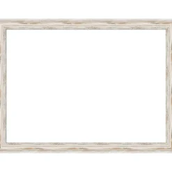Alexandria White Wash Narrow Framed Dry Erase Magnetic Board