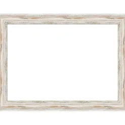 Alexandria White Wash Narrow Framed Dry Erase Magnetic Board