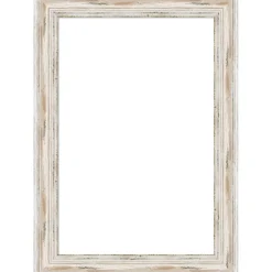 Alexandria White Wash Narrow Framed Dry Erase Magnetic Board
