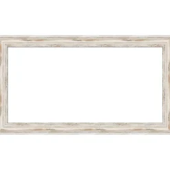 Alexandria White Wash Narrow Framed Dry Erase Magnetic Board