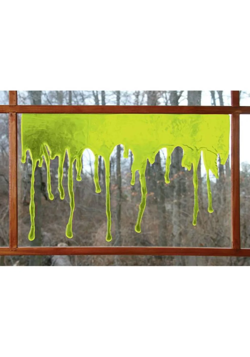 Alien Dripping Ooze Window Halloween Decoration