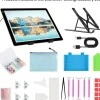 A4 Light Board for Diamond Painting, LED Tracing Light Box with Adjustable Stand, Dimmable Light Pad for Weeding Vinyl, Drawing, Sketching and Craft Projects