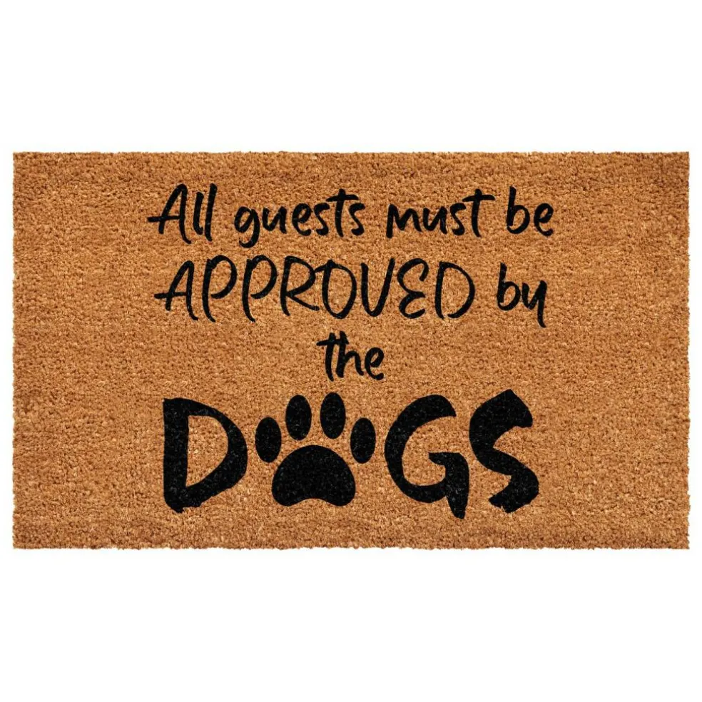 109301729 All Guests Must Be Approved by the Dog Doormat
