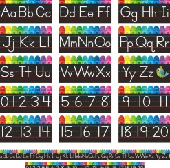 Alphabet Bulletin Board Set (Black, White,black) 11.8 x 6.1 inches