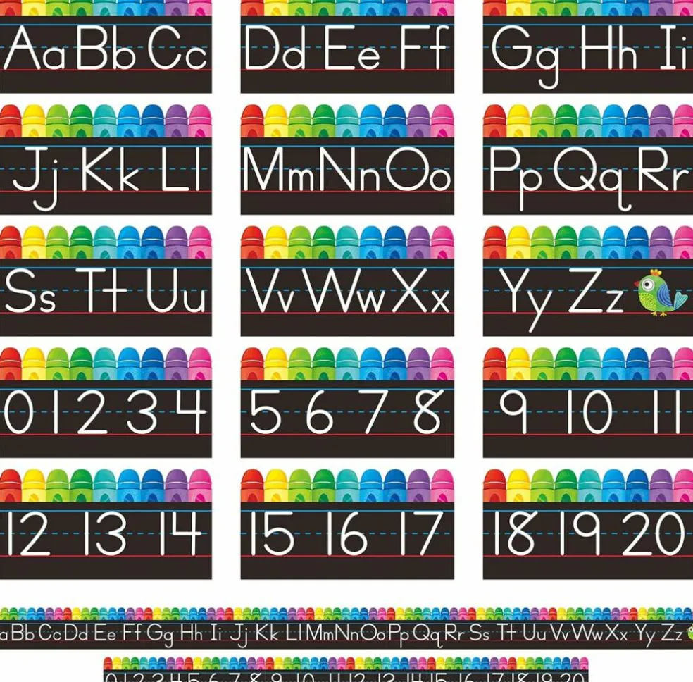 Alphabet Bulletin Board Set (Black, White,black) 11.8 x 6.1 inches