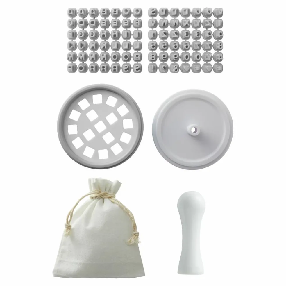 Alphabet & Number Cookie Embosser Kit by Makery™