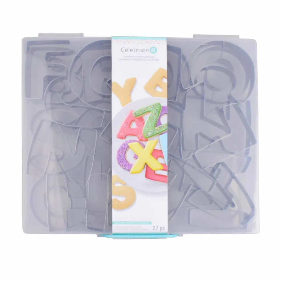 Alphabet Stainless Steel Cookie Cutter Set by Celebrate It®