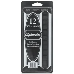 Alphacolor Quartet Char-Kol Squares - Set of 12