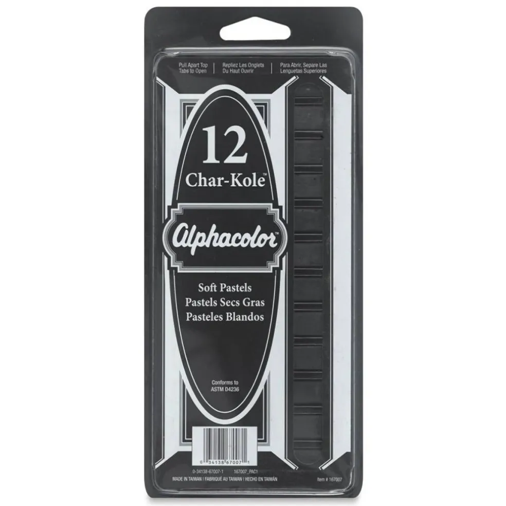 Alphacolor Quartet Char-Kol Squares - Set of 12