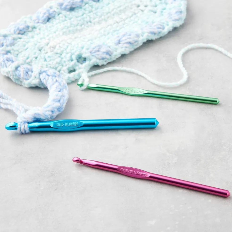 Aluminum Crochet Hook Set by Loops & Threads®, J/K/N