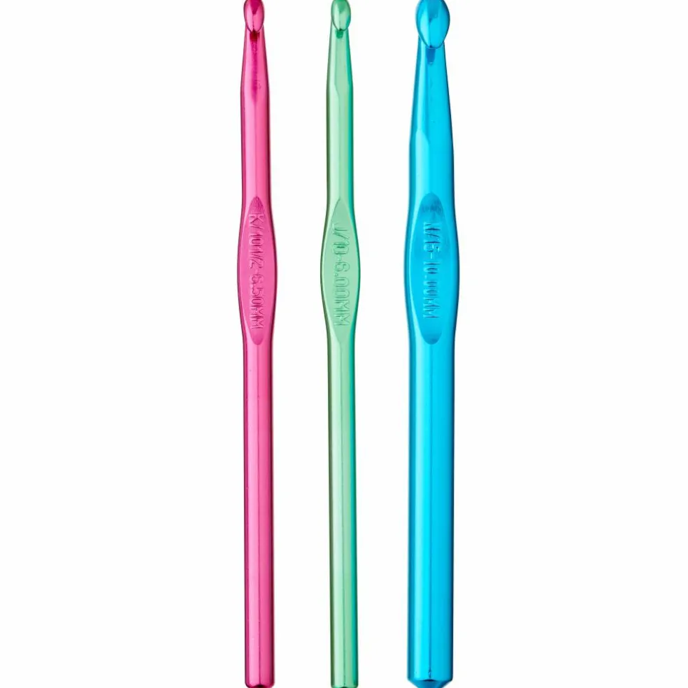 Aluminum Crochet Hook Set by Loops & Threads®, J/K/N