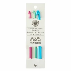 Aluminum Crochet Hook Set by Loops & Threads®, J/K/N