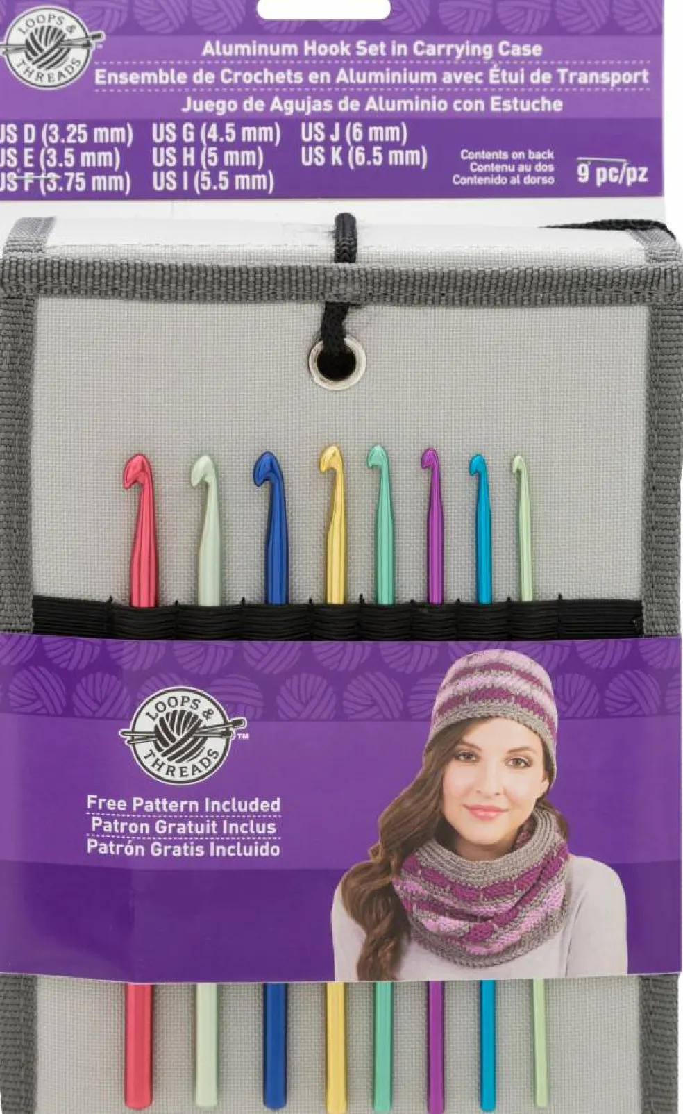 Aluminum Crochet Hook Set in Carry Case by Loops & Threads®
