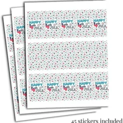 AmandaCreation 4th of July Party Mini Candy Bar Wrappers 45 Pieces