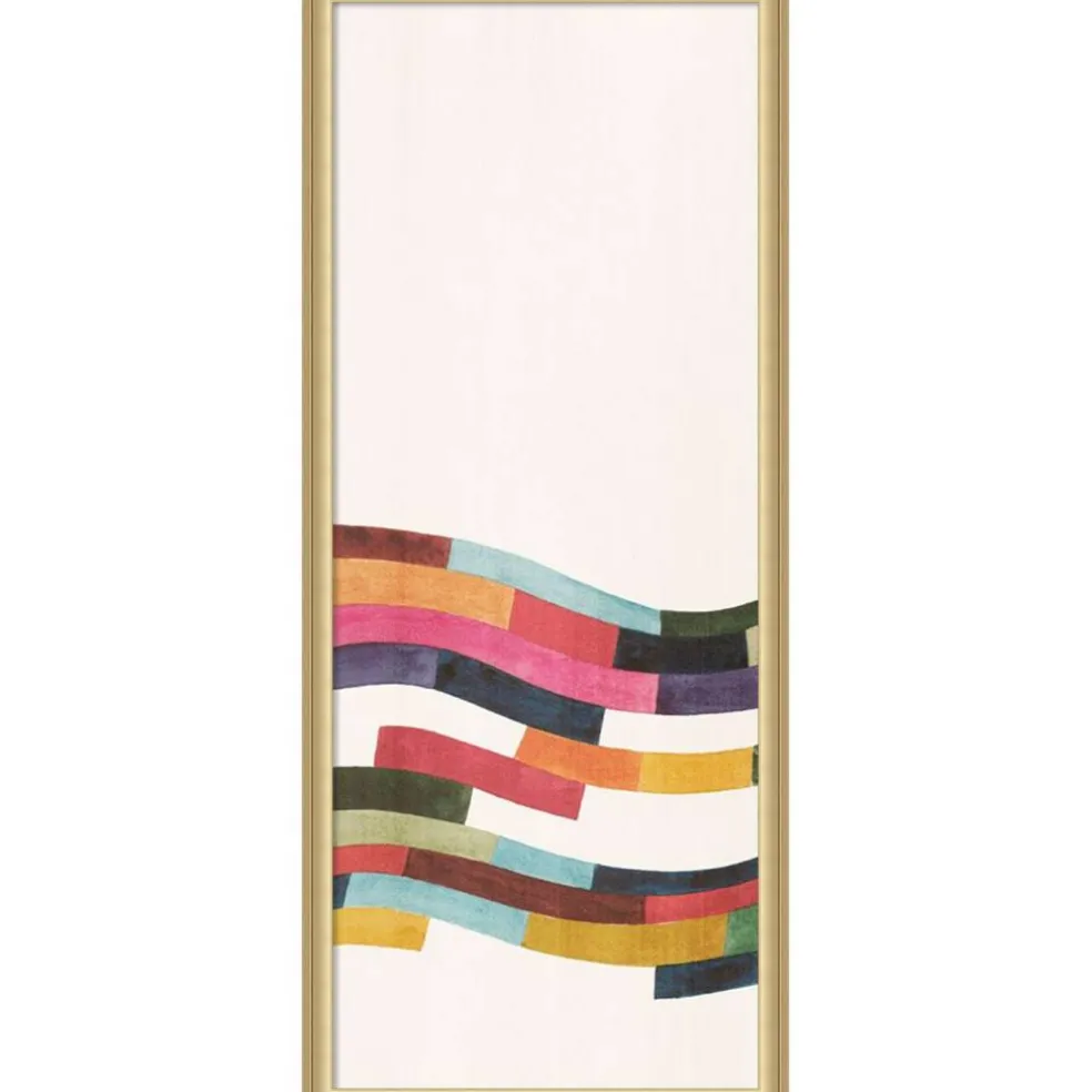 Amanti Art Framed Fabric Pinboard Retro Color Chart Printed Bulletin Board for Use as a Vision Board or Wall Organization