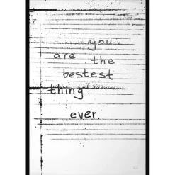 Amanti Art Framed Fabric Pinboard Passing Notes Printed Bulletin Board for Use as a Vision Board or Wall Organization