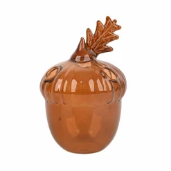 4" Amber Acorn Glass Vase by Ashland®