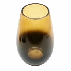 8" Amber to Black Glass Vase by Ashland®