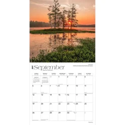 America | 2027 12 x 24 Inch (Hanging) Monthly Square Wall Calendar | Foil Stamped Cover | Plastic-Free