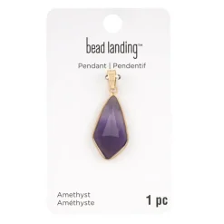 Amethyst Drop Pendant by Bead Landing™