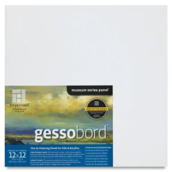 Ampersand Gessobord - 12" x 12", 1-1/2" Cradled