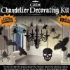 Amscan Party Decoration Halloween Glitter Paper Chandelier Decorating Kit 17 in a Package