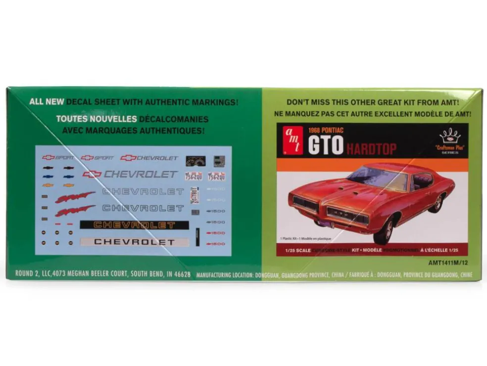 AMT® 1992 Chevy Silverado Fleetside Short Bed Pickup Easy Build 1:25 Scale Model Kit
