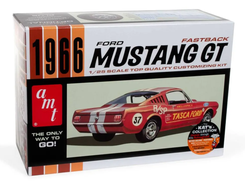AMT® 1966 Ford Mustang Fastback 2+2 1:25 Scale Model Kit
