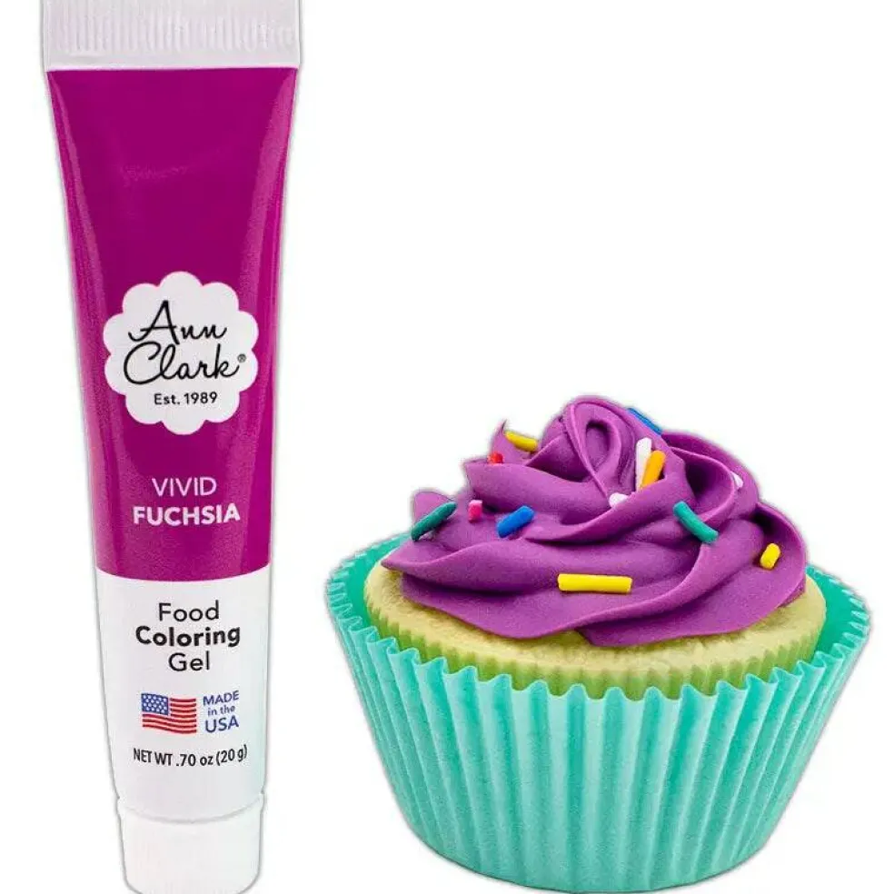 Ann Clark Food Coloring Gel Vivid Fuchsia .70oz