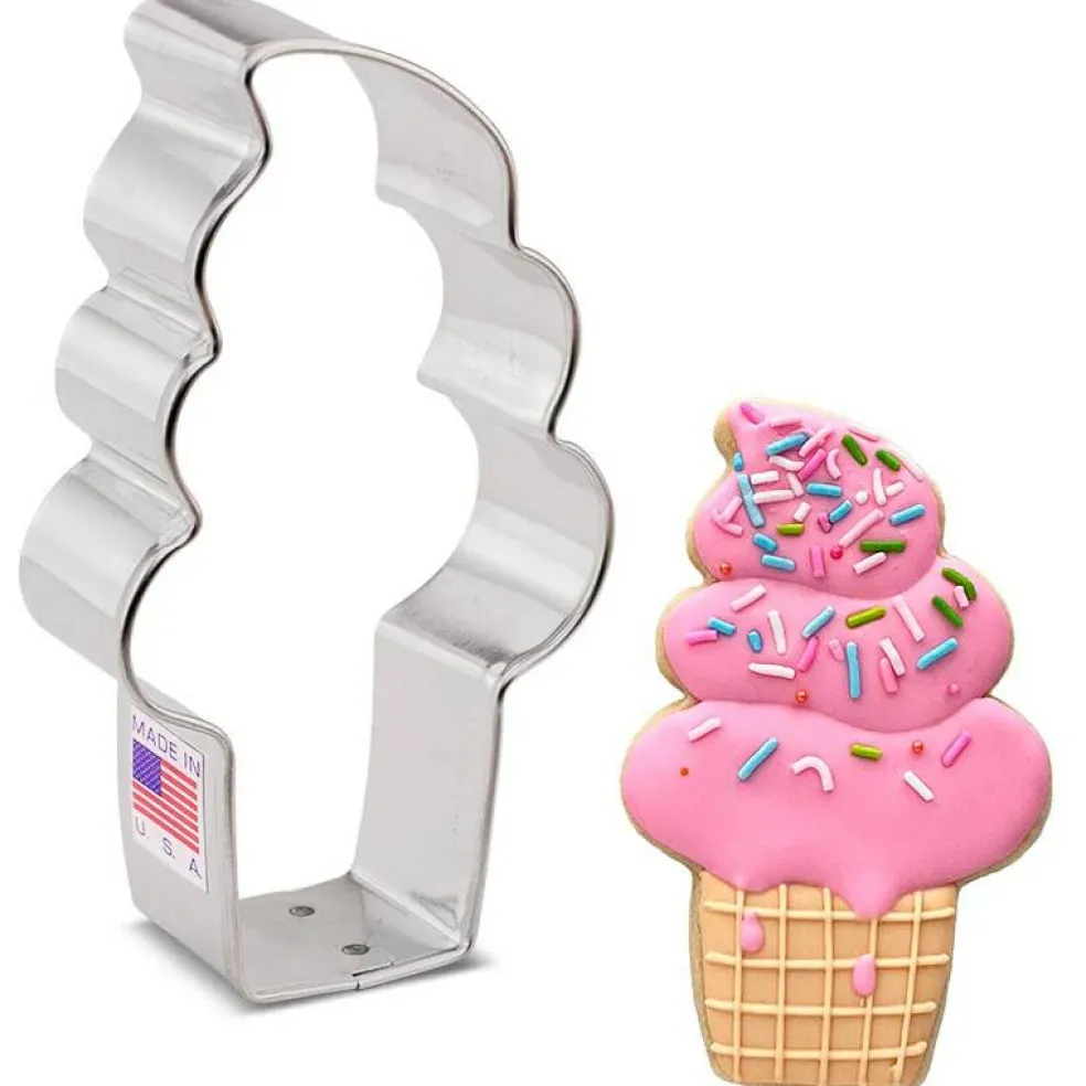 Ann Clark Soft Serve Ice Cream Cookie Cutter 4' x 2 1/2'