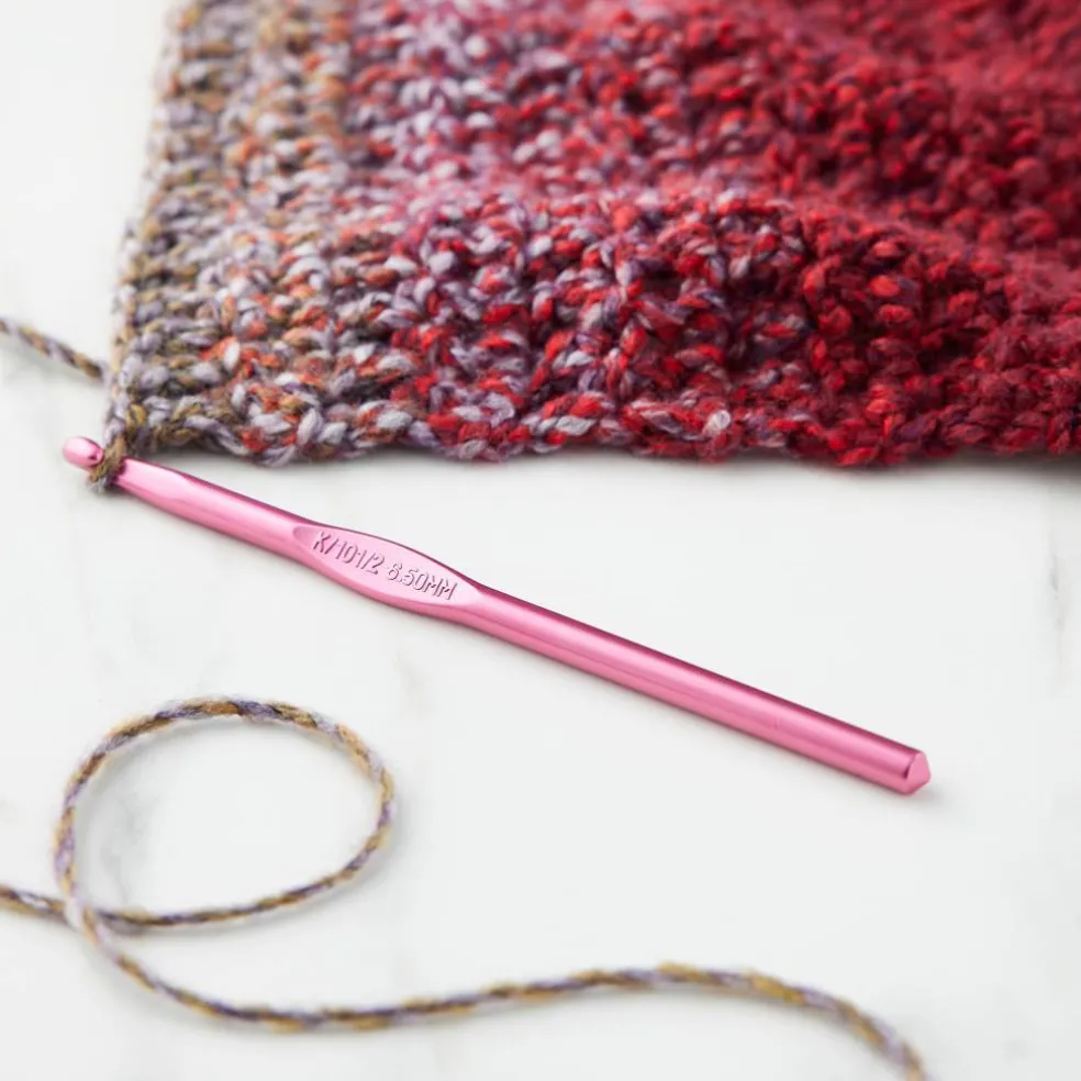 Anodized Aluminum Crochet Hook by Loops & Threads®
