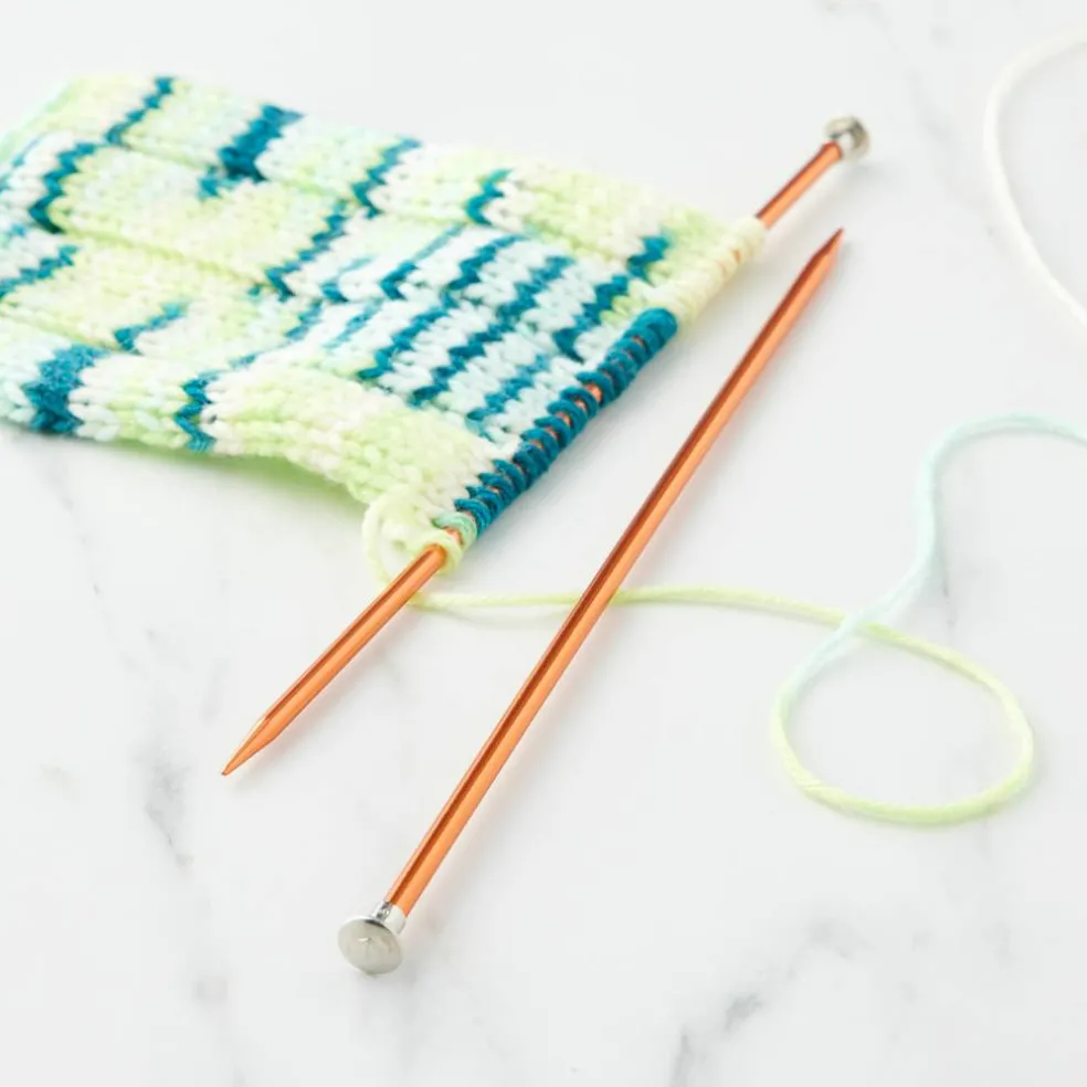 10" Anodized Aluminum Knitting Needles by Loops & Threads®