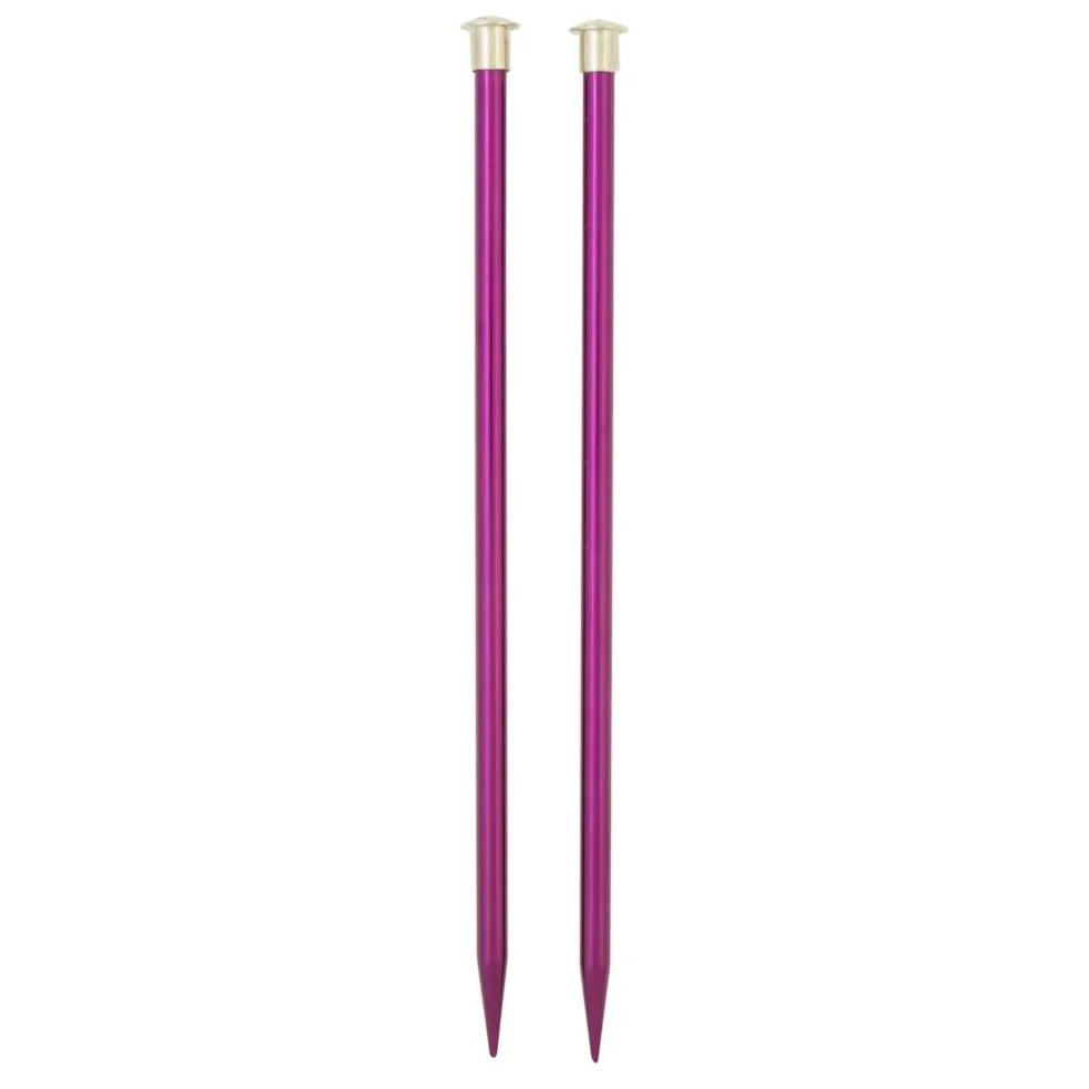 10" Anodized Aluminum Knitting Needles by Loops & Threads®