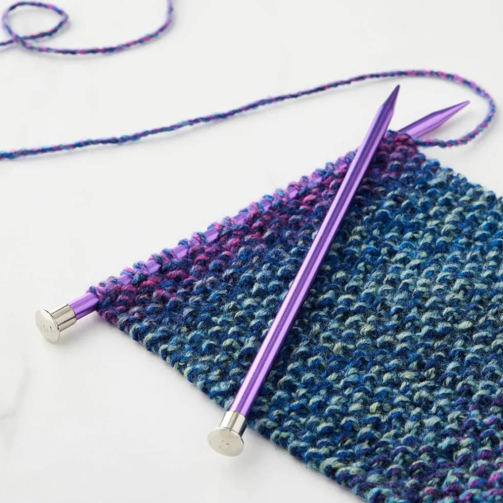 10" Anodized Aluminum Knitting Needles by Loops & Threads®