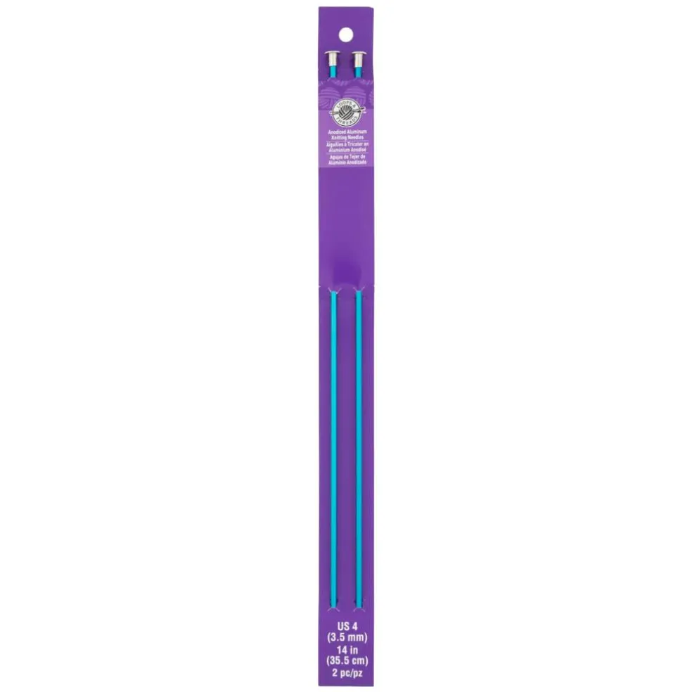 14" Anodized Aluminum Knitting Needles by Loops & Threads®