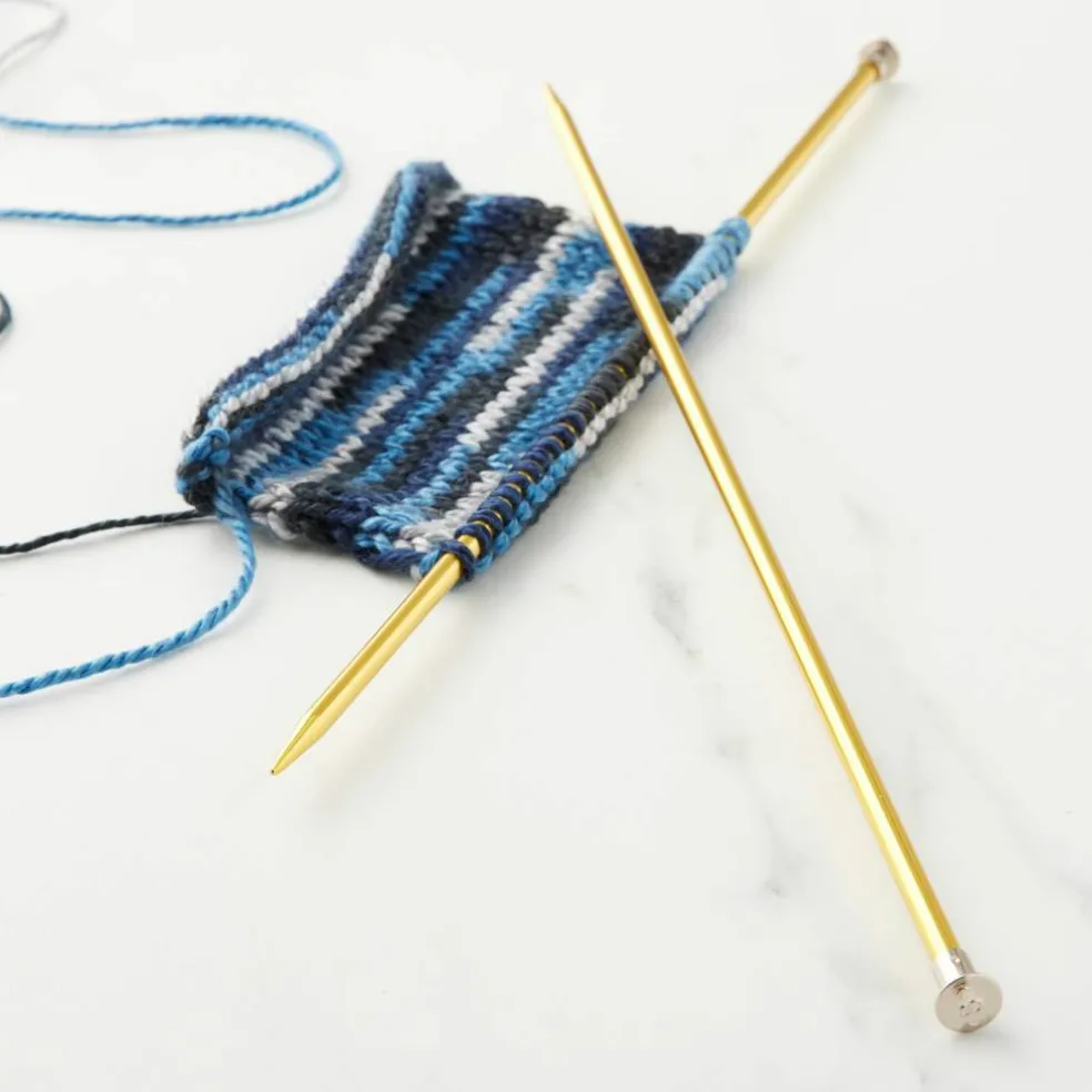 14" Anodized Aluminum Knitting Needles by Loops & Threads®