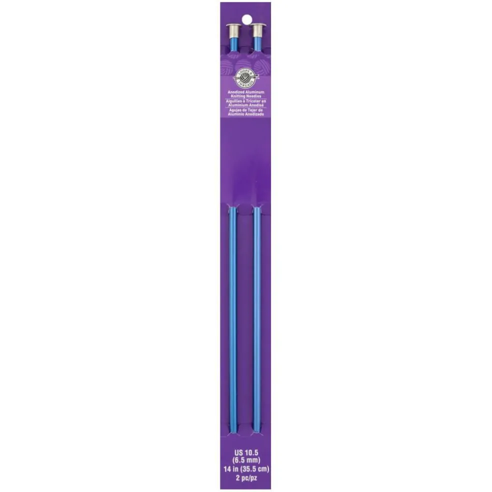 14" Anodized Aluminum Knitting Needles by Loops & Threads®