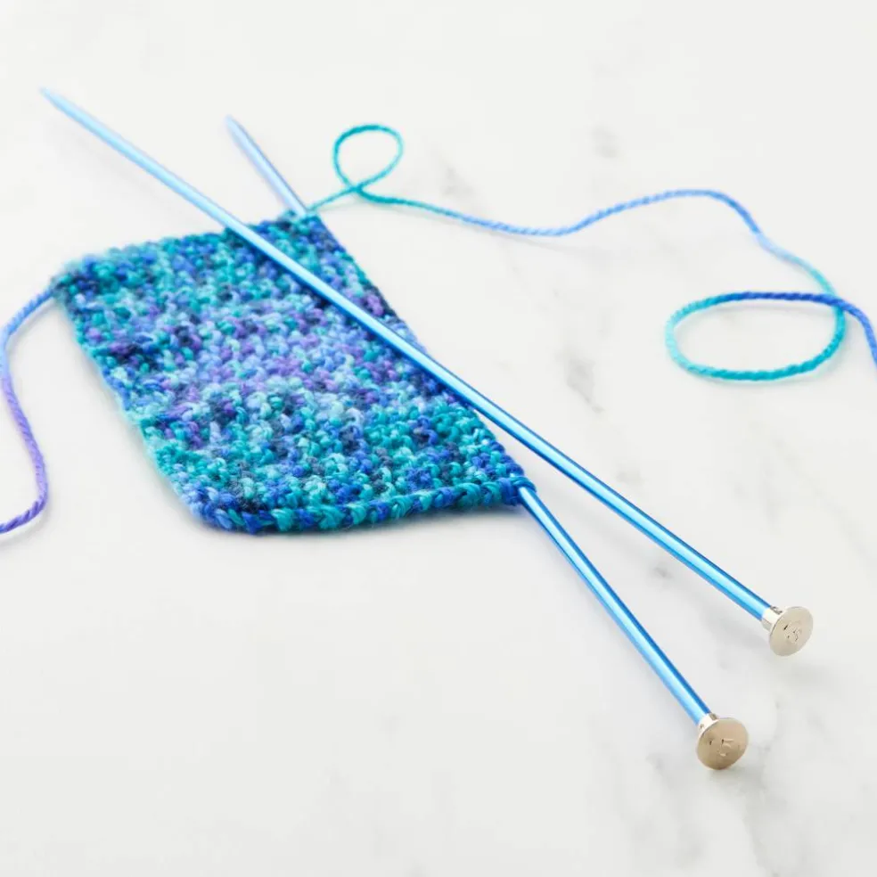 14" Anodized Aluminum Knitting Needles by Loops & Threads®