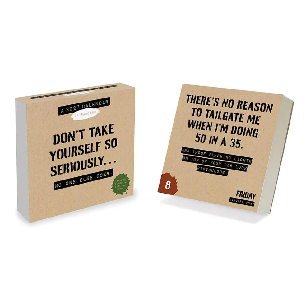 2027 Anti Affirmations/Daily Sarcasm Daily Desktop Calendar